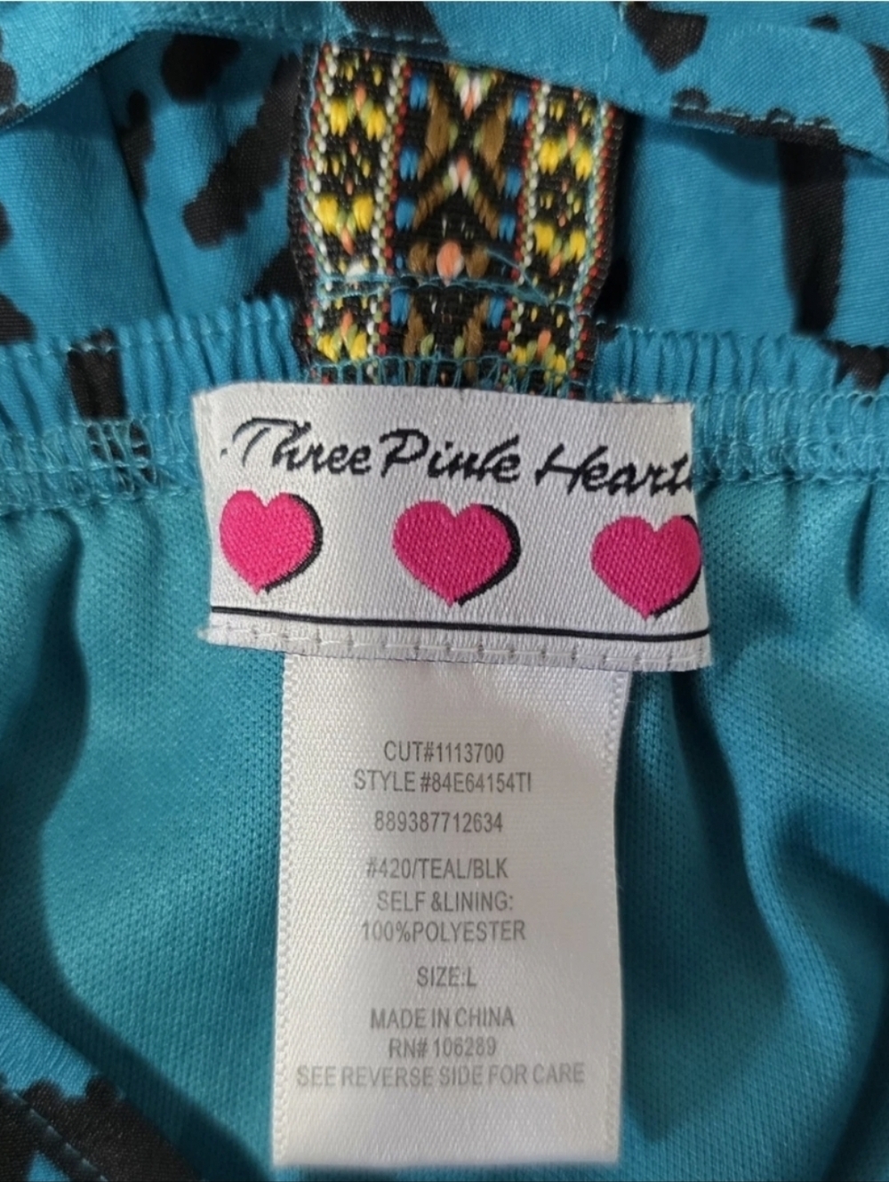Tribal, Geometric Dress. Large - Picture 4 of 5